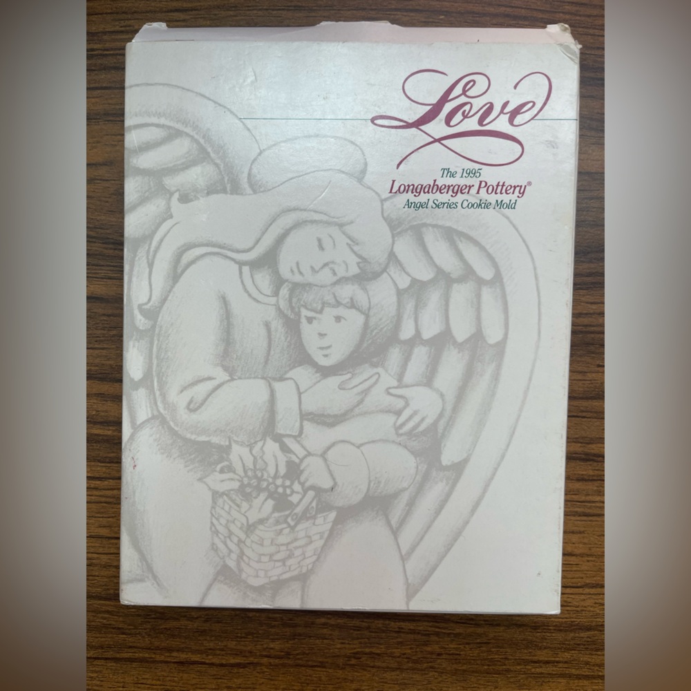 Longaberger 1995 Pottery Angel Cookie Chocolate Mold.